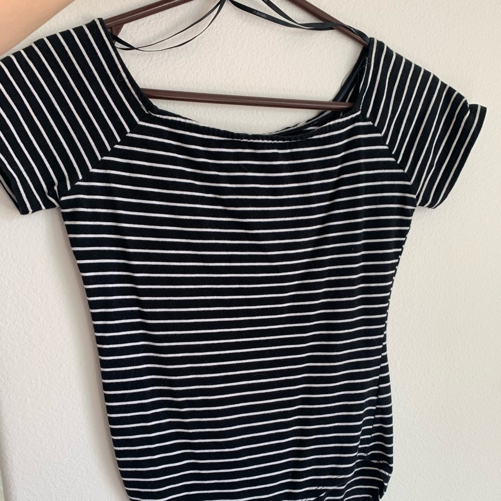 Forever 21 stripes bodysuit